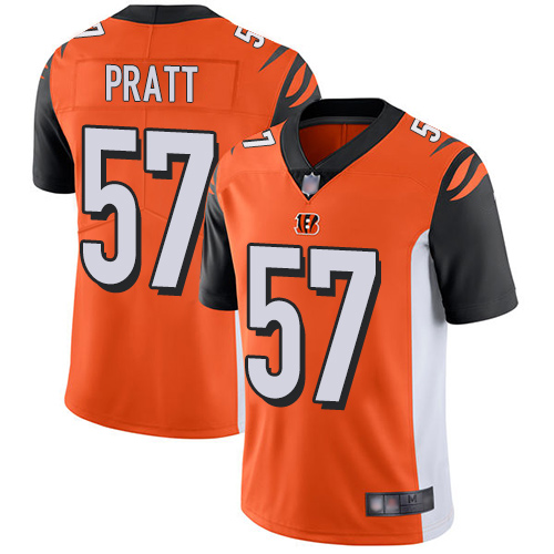 Personalized Bengals #57 Germaine Pratt Orange Alternate Men’s Stitched Football Untouchable Limited Jersey