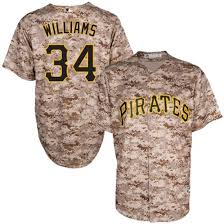 Personalized Pittsburgh Pirates #34 Trevor Williams Camo Flexbase Jersey