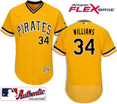 Personalized Pittsburgh Pirates #34 Trevor Williams Gold Flexbase Jersey