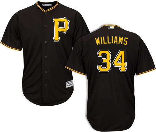 Personalized Pittsburgh Pirates #34 Trevor Williams Black Cool Base Jersey