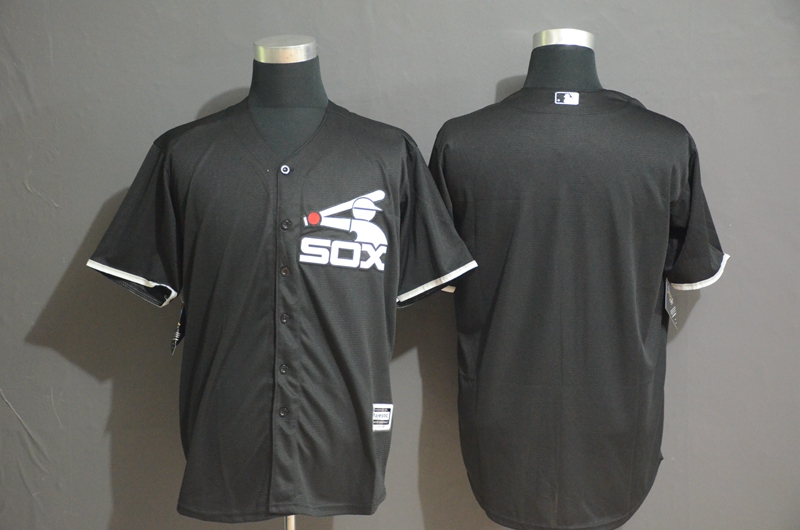 Personalized White Sox Blank Black Cool Base Jersey