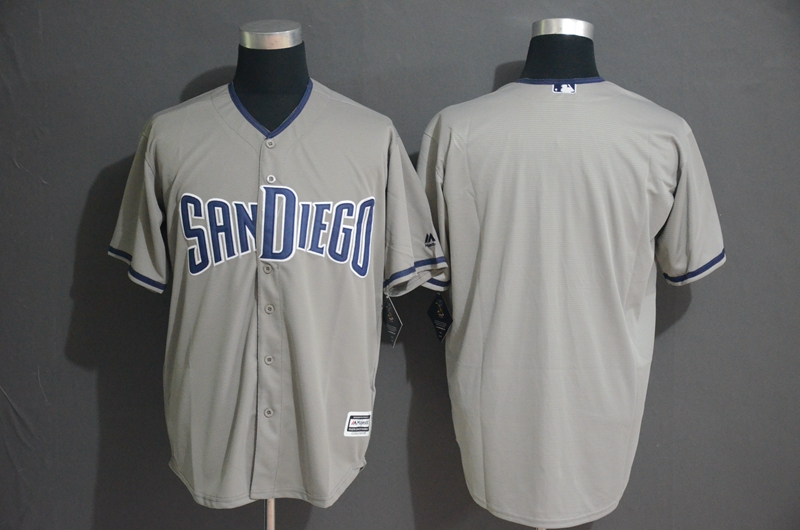 Personalized Padres Blank Gray FlexBase Jersey