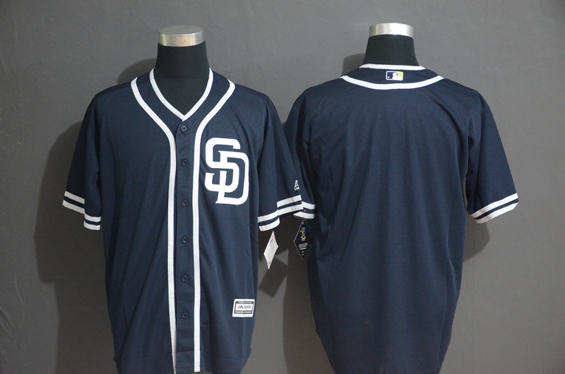 Personalized Padres Blank Navy Cool Base Jersey
