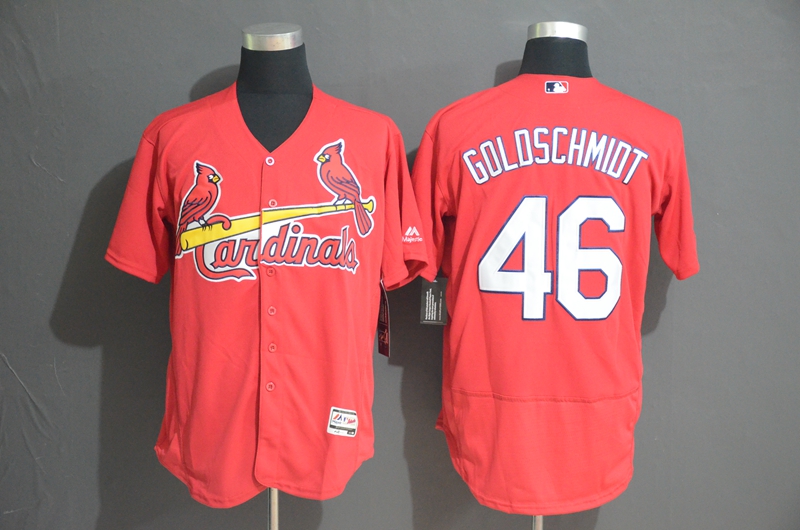 Personalized Cardinals 46 Paul Goldschmidt Red Flexbase Jersey