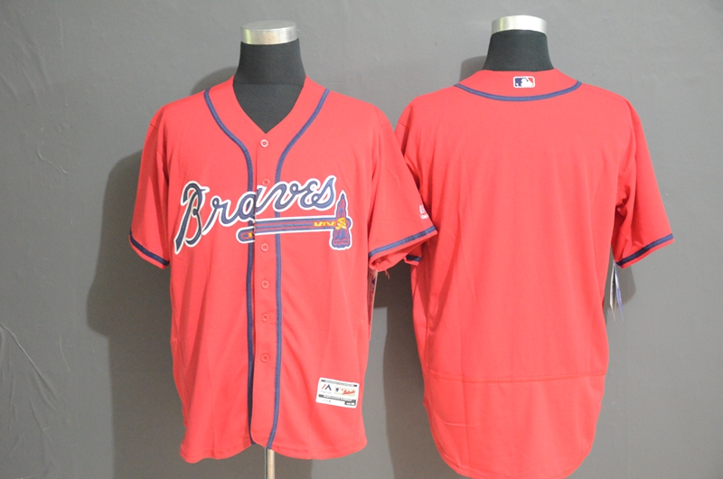 Personalized Braves Blank Red Flexbase Jersey