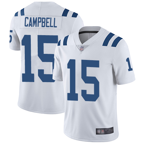 Personalized Colts #15 Parris Campbell White Youth Stitched Football Untouchable Limited Jersey