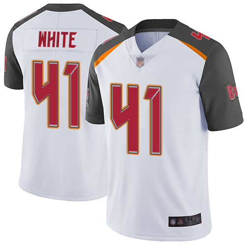 Personalized Buccaneers #41 Devin White White Youth Stitched Football Untouchable Limited Jersey