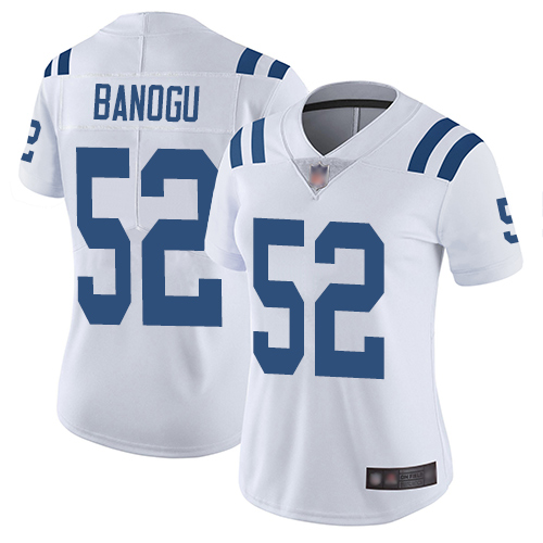 Personalized Colts #52 Ben Banogu White Women’s Stitched Football Untouchable Limited Jersey