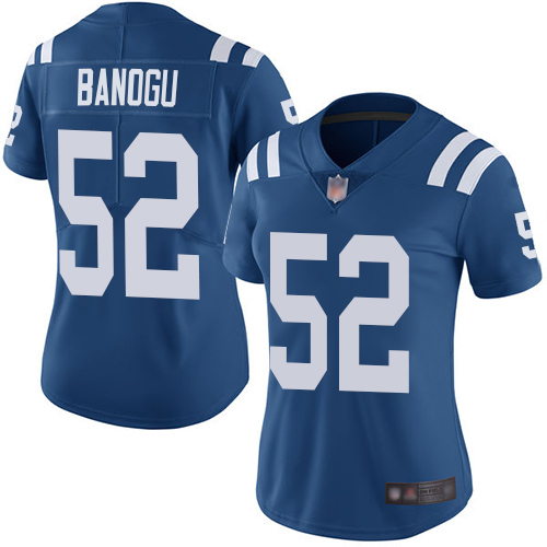 Personalized Colts #52 Ben Banogu Royal Blue Team Color Women’s Stitched Football Untouchable Limited Jersey
