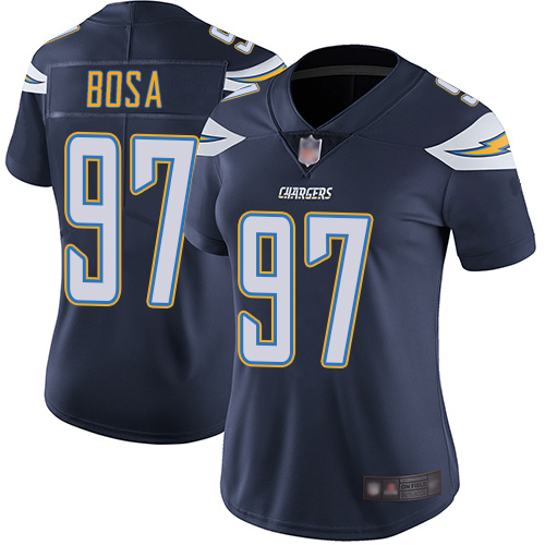 Personalized Chargers #97 Joey Bosa Navy Blue Team Color Women’s Stitched Football Untouchable Limited Jersey