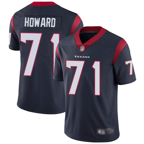 Personalized Texans #71 Tytus Howard Navy Blue Team Color Men’s Stitched Football Untouchable Limited Jersey