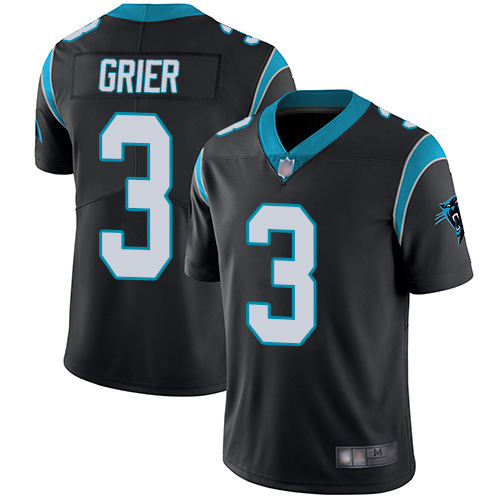 Personalized Panthers #3 Will Grier Black Team Color Men’s Stitched Football Untouchable Limited Jersey