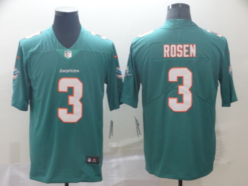 Personalized Dolphins 3 Josh Rosen Aqua Untouchable Limited Jersey