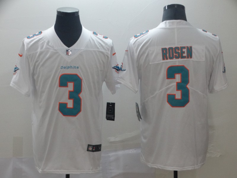 Personalized Dolphins 3 Josh Rosen White Untouchable Limited Jersey
