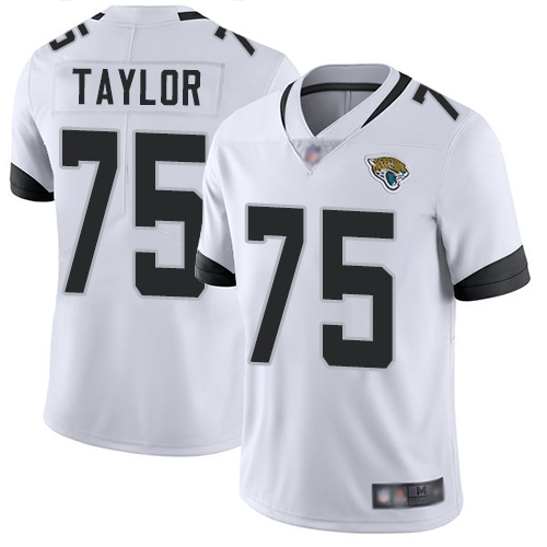 Personalized Jaguars #75 Jawaan Taylor White Men’s Stitched Football Untouchable Limited Jersey