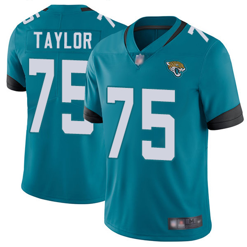 Personalized Jaguars #75 Jawaan Taylor Teal Green Alternate Men’s Stitched Football Untouchable Limited Jersey