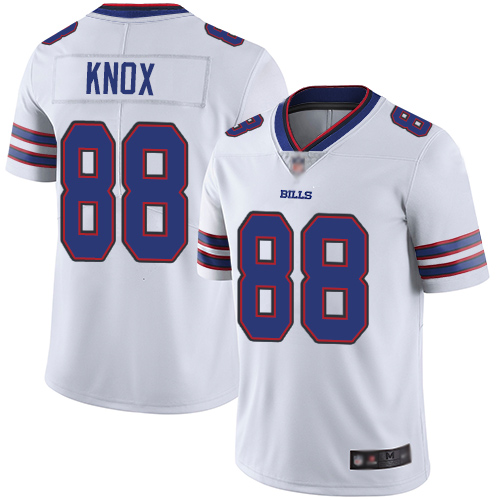 Personalized Bills #88 Dawson Knox White Men’s Stitched Football Untouchable Limited Jersey