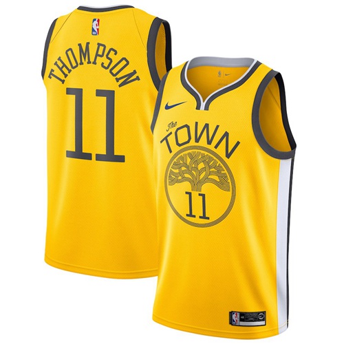 Personalized Warriors #11 Klay Thompson Gold Big size