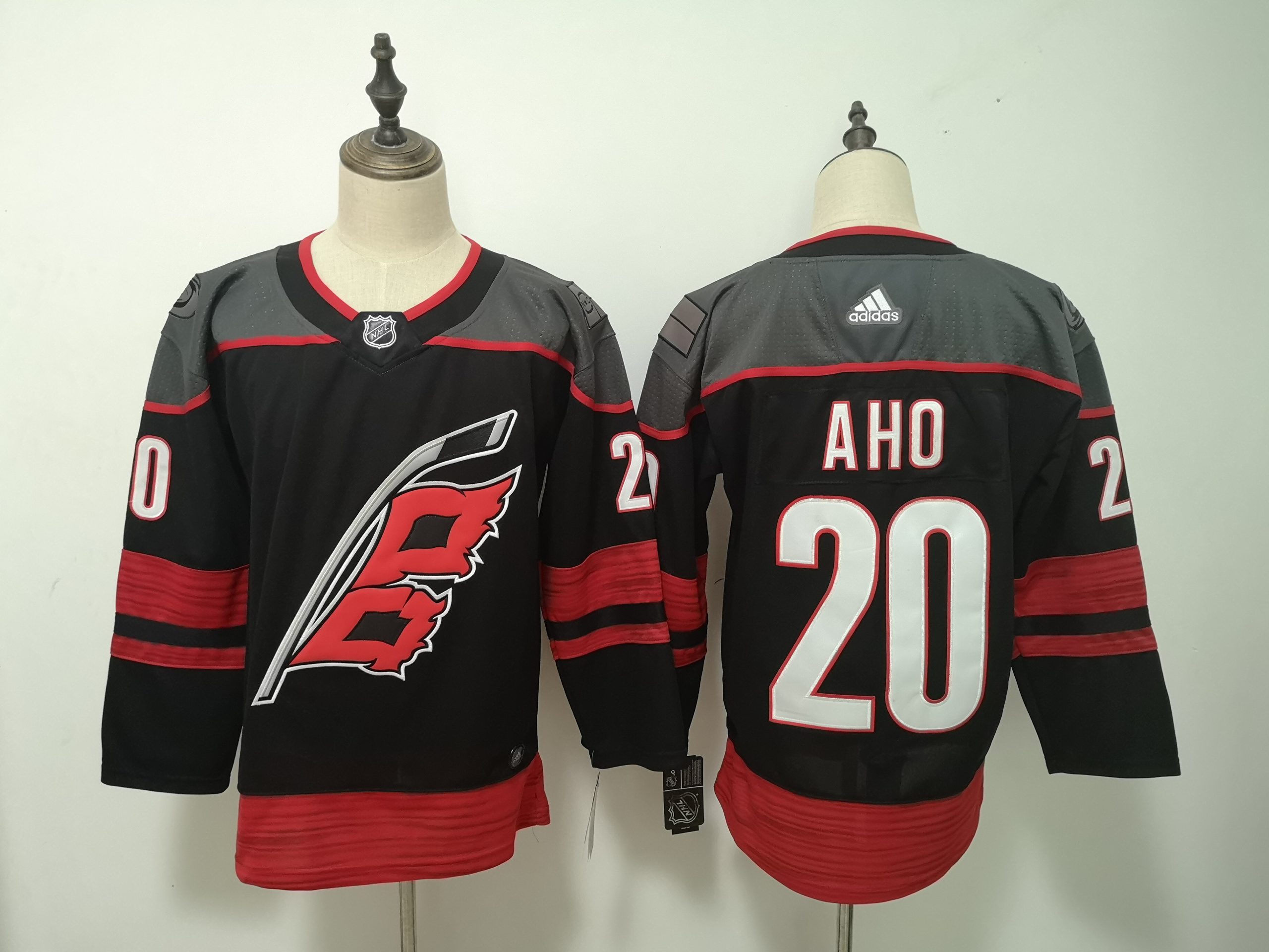 Personalized Hurricanes 20 Sebastian Aho Black Jersey