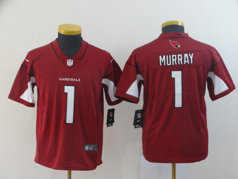 Personalized Cardinals 1 Kyler Murray Red Youth 2019 NFL Draft First Round Pick Untouchable Limited Jersey