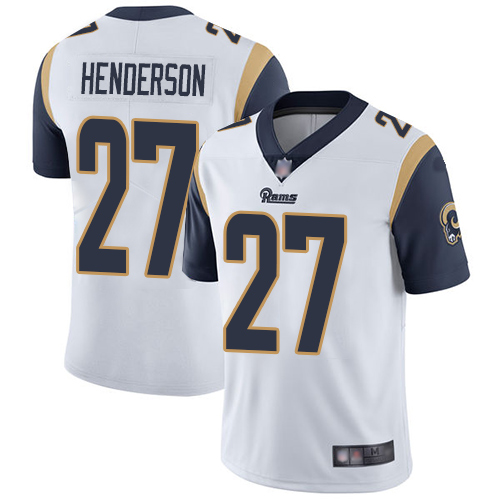 Personalized Rams #27 Darrell Henderson White Men’s Stitched Football Untouchable Limited Jersey