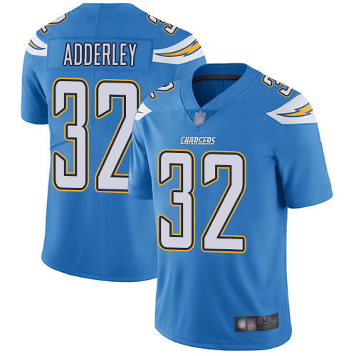 Personalized Chargers #32 Nasir Adderley Electric Blue Alternate Men’s Stitched Football Untouchable Limited Jersey