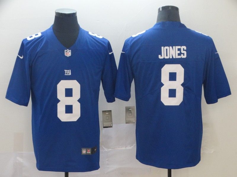 Personalized Giants 8 Daniel Jones Royal 2019 NFL Draft First Round Pick Untouchable Limited Jersey