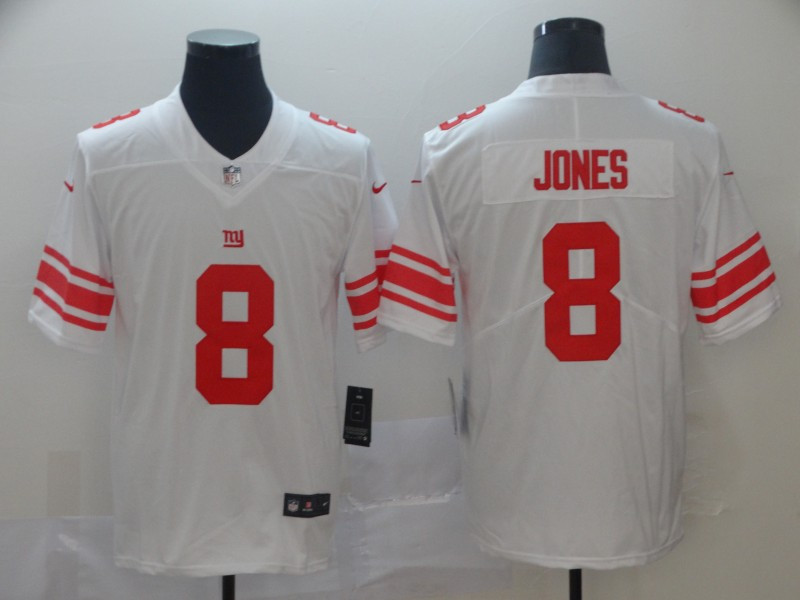 Personalized Giants 8 Daniel Jones White 2019 NFL Draft First Round Pick Untouchable Limited Jersey