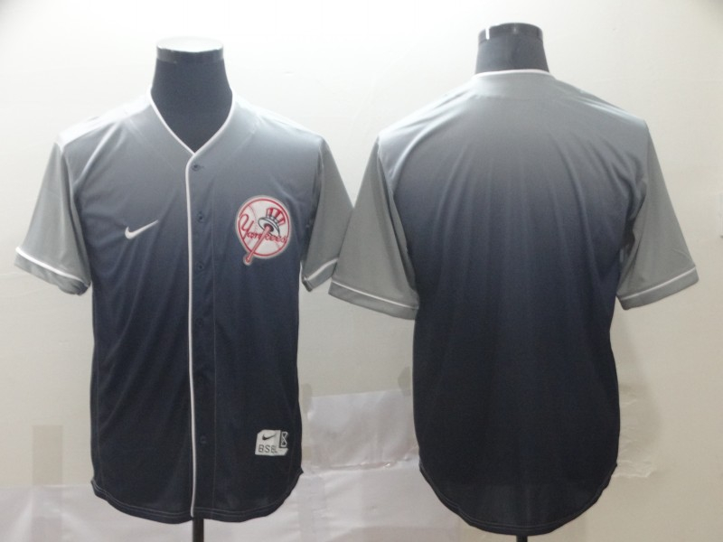 Personalized Yankees Blank Gray Drift Fashion Jersey