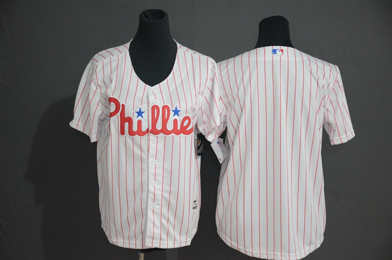 Personalized Phillies Blank White Cool Base Jersey