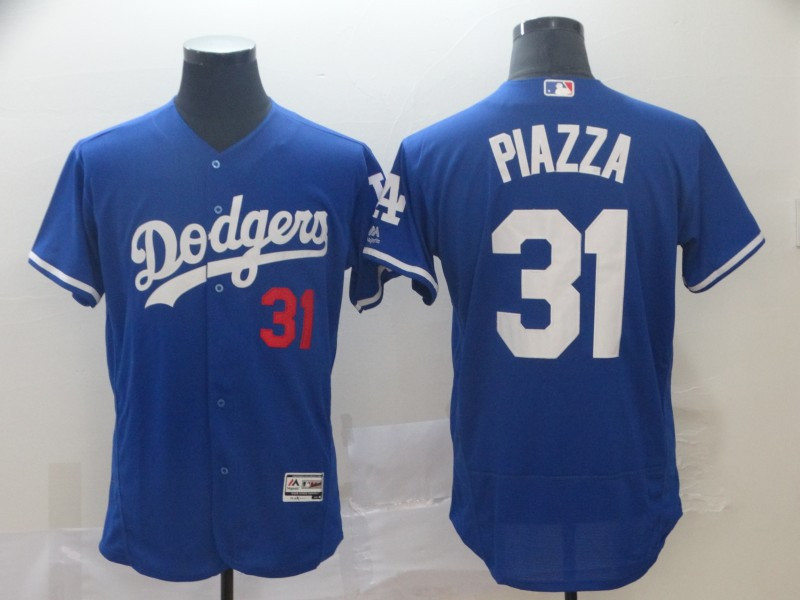Personalized Dodgers 31 Mike Piazza Blue Flexbase Jersey