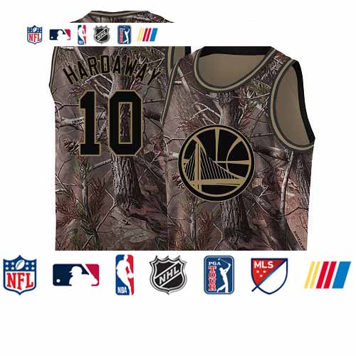 Personalized Warriors #10 Tim Hardaway Camo 2019 Finals Bound Basketball Swingman Realtree Collection Jersey