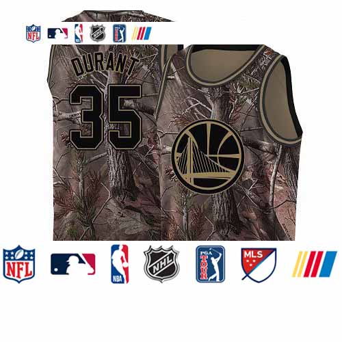 Personalized Warriors #35 Kevin Durant Camo 2019 Finals Bound Basketball Swingman Realtree Collection Jersey