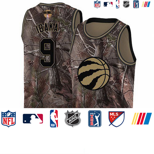 Personalized Raptors #9 Serge Ibaka Camo 2019 Finals Bound Basketball Swingman Realtree Collection Jersey