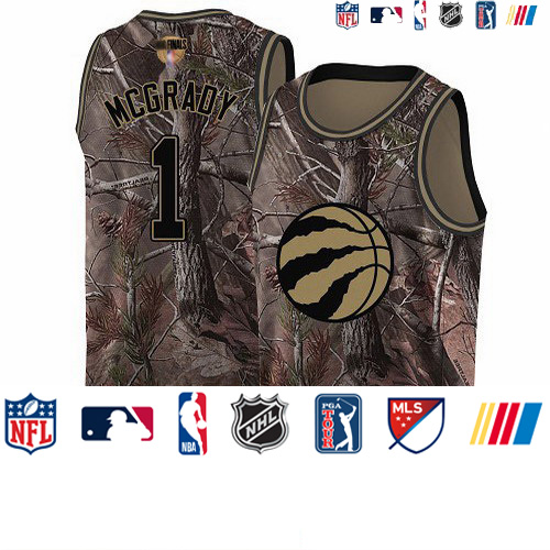 Personalized Raptors #1 Tracy Mcgrady Camo 2019 Finals Bound Basketball Swingman Realtree Collection Jersey