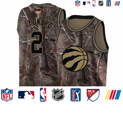 Personalized Raptors #2 Kawhi Leonard Camo 2019 Finals Bound Basketball Swingman Realtree Collection Jersey
