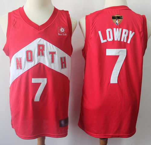 Personalized Raptors #7 Kyle Lowry Red 2019 Finals Bound Basketball Swingman Earned Edition Jersey