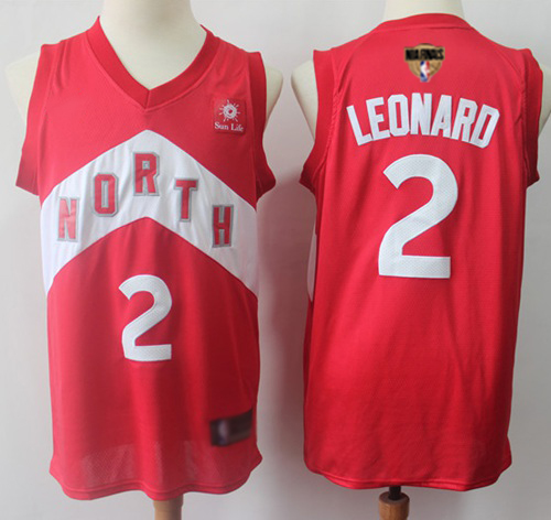 Personalized Raptors #2 Kawhi Leonard Red 2019 Finals Bound Basketball Swingman Earned Edition Jersey