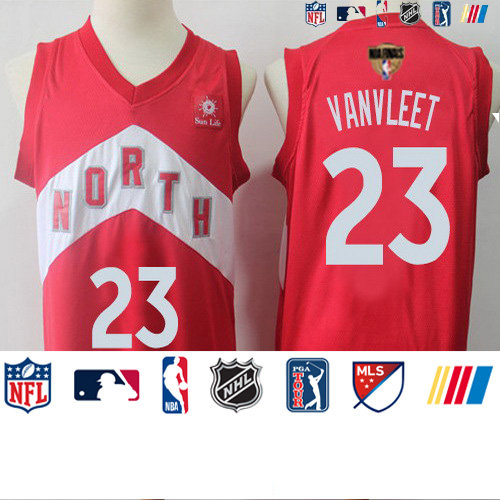 Personalized Raptors #23 Fred VanVleet Red 2019 Finals Bound Basketball Swingman Earned Edition Jersey