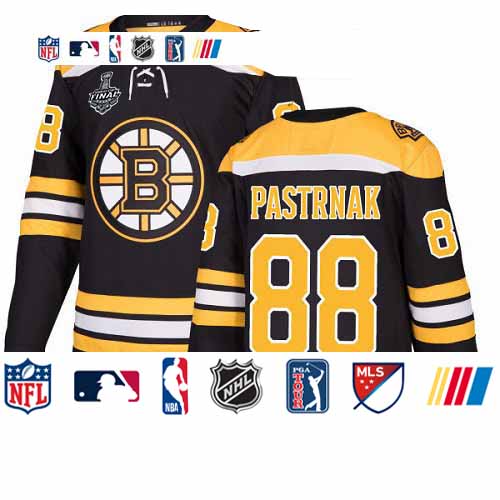 Personalized Bruins #88 David Pastrnak Black Home Authentic Stanley Cup Final Bound Youth Stitched Hockey Jersey