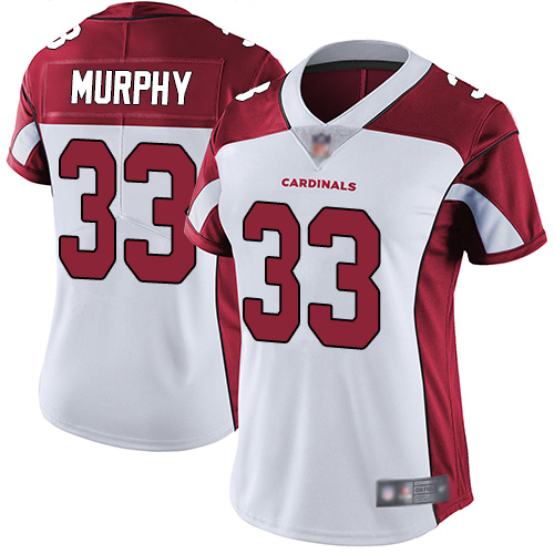 Personalized Cardinals #33 Byron Murphy White Women’s Stitched Football Untouchable Limited Jersey