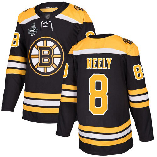 Personalized Bruins #8 Cam Neely Black Home Authentic Stanley Cup Final Bound Stitched Hockey Jersey