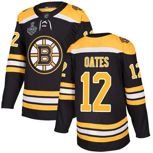 Personalized Bruins #12 Adam Oates Black Home Authentic Stanley Cup Final Bound Stitched Hockey Jersey