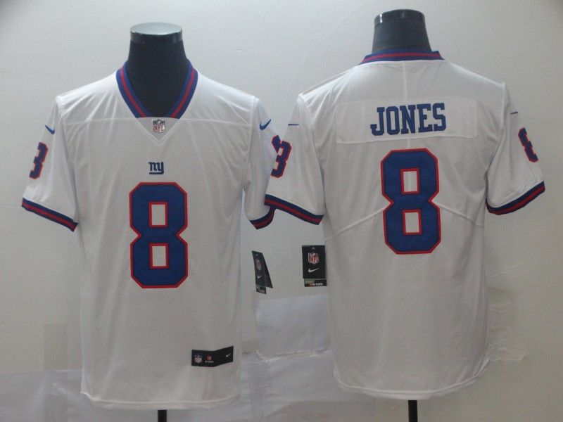 Personalized Giants 8 Daniel Jones White 2019 NFL Draft First Round Pick Untouchable Limited Jersey