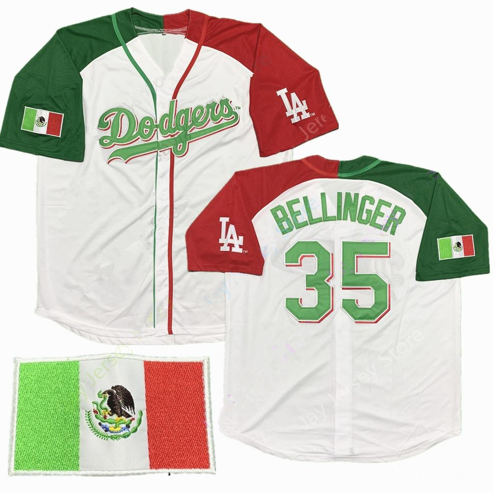 Personalized Dodgers Mexican #35 Cody Bellinger Baseball Jersey