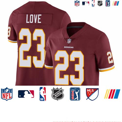 Personalized Redskins #23 Bryce Love Burgundy Red Team Color Youth Stitched Football Untouchable Limited Jersey