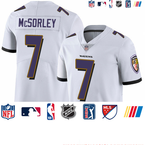 Personalized Ravens #7 Trace McSorley White Youth Stitched Football Untouchable Limited Jersey