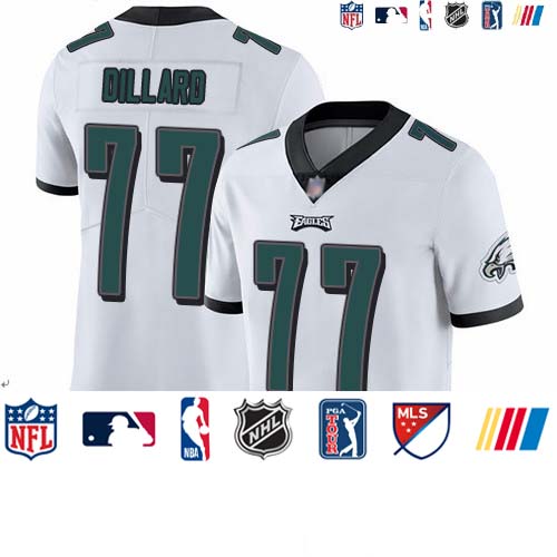 Personalized Eagles #77 Andre Dillard White Youth Stitched Football Untouchable Limited Jersey