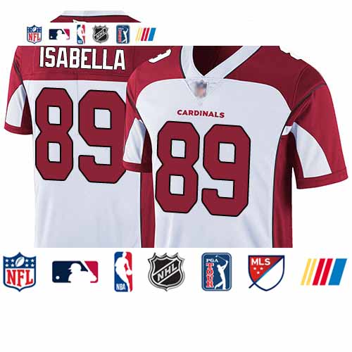 Personalized Cardinals #89 Andy Isabella White Youth Stitched Football Untouchable Limited Jersey