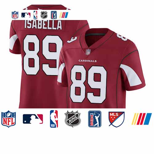 Personalized Cardinals #89 Andy Isabella Red Team Color Youth Stitched Football Untouchable Limited Jersey